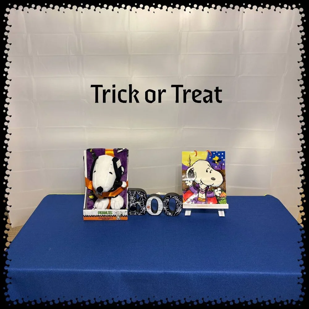 Peanuts Spooky Snoopy Pillow & 40